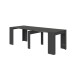 Kulissentisch >Consola< ausziehbar bis 237cm, Anthrazitgrau - 51-237x78x90 (BxHxT)
