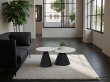 Couchtisch >Dustin< 2er-Set, Marmor Weiß,...