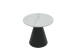 Couchtisch >Dustin< 2er-Set, Marmor Weiß, Kegelfuß - Ø 70x46 cm + Ø 50x40 cm