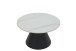 Couchtisch >Dustin< 2er-Set, Marmor Weiß, Kegelfuß - Ø 70x46 cm + Ø 50x40 cm