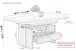 Couchtisch >Noah< mit Funktionen, Eiche Dekor, Schubkasten - 110-150x54-73x70cm (B/H/T)