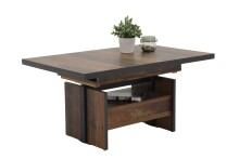 Couchtisch >Noah< Funktionen, Oldwood Dekor, Schublade - 110-150x54-73x70 cm (B/H/T)