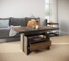 Couchtisch >Noah< Funktionen, Oldwood Dekor, Schublade - 110-150x54-73x70 cm (B/H/T)