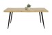 Baumkantentisch >GABI< in Wildeiche Dekor, Holzwerkstoff (MDF) - 180x76x100 (BxHxT)