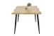 Baumkantentisch >GABI< in Wildeiche Dekor, Holzwerkstoff (MDF) - 180x76x100 (BxHxT)