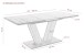 Kulissen-Esstisch >HAMM< ausziehbar auf 180cm, Weiß  + Eiche Dekor - 140/180x76x90cm (BxHxT)