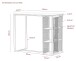 Bartisch >KLARA< Metall + Eiche dunkelgrau - 120x103x60cm (BxHxT)