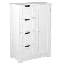 Kommode >WL5.184< Landhaus in Weiß - 56x83x30...