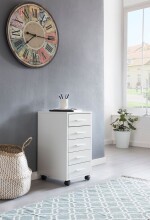 Container >WL5.273< in Weiß, Holzwerkstoff - 33x63x38cm (BxHxT)