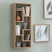 Wandregal >WL5.333< in Sonoma Eiche Dekor, Holzwerkstoff - 36x90x15cm (BxHxT)