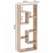 Wandregal >WL5.333< in Sonoma Eiche Dekor, Holzwerkstoff - 36x90x15cm (BxHxT)