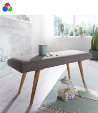 Sitzbank >WL5.330< in Grau oder beige, Baumwolle /...