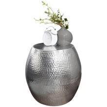 Beistelltisch >WL5.466< in Silber, Aluminium - 42x42cm (HxD)