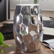Beistelltisch >WL5.475< in Silber, Aluminium - 47x30cm (HxD)