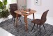 Esstisch >WL5.571< in Sheesham, Massivholz - 80x78x80cm (BxHxT)