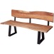 Essbank >GAYA< in Akazie, Massivholz - 160x84x60cm (BxHxT)