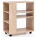 Rollwagen >WL5.695< in Sonoma Eiche Dekor, Holzwerkstoff - 60x75x35cm (BxHxT)