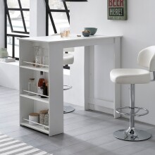 Bartisch >WL5.732< in Weiß, Holzwerkstoff - 120x107x60cm (BxHxT)