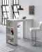 Bartisch >WL5.732< in Weiß, Holzwerkstoff - 120x107x60cm (BxHxT)