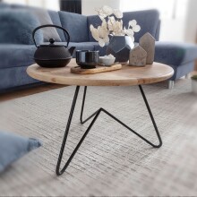 Couchtisch >WL5.956< in Akazie, Massivholz -...
