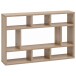 Wandregal >WL5.809< in Sonoma Eiche Dekor, Holzwerkstoff - 75x51x16cm (BxHxT)