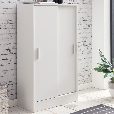 Kommode >WL5.817< in Weiß, Holzwerkstoff - 60x108x29cm (BxHxT)
