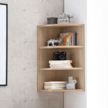 Hängeregal >WL5.842< in Sonoma Eiche Dekor, Holzwerkstoff - 30x60x30cm (BxHxT)