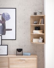 Hängeregal >WL5.842< in Sonoma Eiche Dekor, Holzwerkstoff - 30x60x30cm (BxHxT)