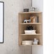 Hängeregal >WL5.842< in Sonoma Eiche Dekor, Holzwerkstoff - 30x60x30cm (BxHxT)
