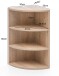 Hängeregal >WL5.842< in Sonoma Eiche Dekor, Holzwerkstoff - 30x60x30cm (BxHxT)
