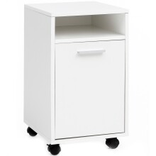 Rollcontainer >WL5.928< in Weiß, Holzwerkstoff - 33x60x38cm (BxHxT)