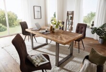 Esstisch >WL5.947< in Mango, Massivholz - 180x76x90cm (BxHxT)
