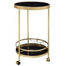Servierwagen >WL6.000< in Gold, Metall / Glas -...
