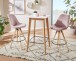 Bartisch >WL6.084< in Weiß, Holzwerkstoff - 60x110x60cm (BxHxT)