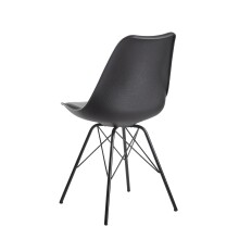 Esszimmerstuhl >WL6.183< (2er-Set) in Schwarz - 48x86x58 (BxHxT)