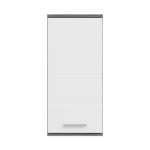 Hängeschrank >Blake< in Rauchsilber/Weiß...