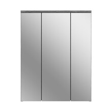 Badezimmerspiegelschrank >Blake< in Rauchsilber/Spiegelglas - 60x77x21cm (BxHxT)