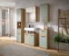 Hochschrank >Blake< in Artisan Eiche Nachbildung/Salbei - 35x79x31cm (BxHxT)