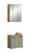Badezimmer-Set >Blake< in Artisan Eiche Nachbildung/Salbei - 60x191x34cm (BxHxT)