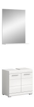 Badezimmer-Set >Scout< in Weiß/Weiß hochglanz - 60x191x34cm (BxHxT)