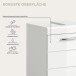 Badezimmer-Set >Scout< in Weiß/Weiß hochglanz - 121x200x68cm (BxHxT)