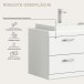 Badezimmer-Set >Scout< in Weiß/Weiß hochglanz - 132x191x50cm (BxHxT)
