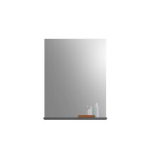 Badezimmer-Set >Scout< in Rauchsilber/Weiß hochglanz - 164x191x37cm (BxHxT)
