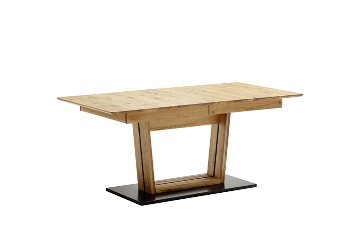 Kulissen-Esstisch >Morena< ausziehbar auf 230cm, in Ast-/Balkeneiche - 180/230x77x90 (BxHxT)