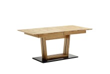 Kulissen-Esstisch >Morena< ausziehbar auf 230cm, in Ast-/Balkeneiche - 180/230x77x90 (BxHxT)