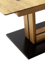 Kulissen-Esstisch >Morena< ausziehbar auf 230cm, in Ast-/Balkeneiche - 180/230x77x90 (BxHxT)