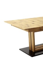 Kulissen-Esstisch >Morena< ausziehbar auf 230cm, in Ast-/Balkeneiche - 180/230x77x90 (BxHxT)