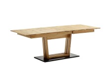 Kulissen-Esstisch >Morena< ausziehbar auf 230cm, in Ast-/Balkeneiche - 180/230x77x90 (BxHxT)