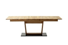 Kulissen-Esstisch >Morena< ausziehbar auf 230cm, in Ast-/Balkeneiche - 180/230x77x90 (BxHxT)