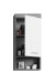 Badezimmer-Set >Scout< in Rauchsilber/Weiß hochglanz - 112x191x34cm (BxHxT)